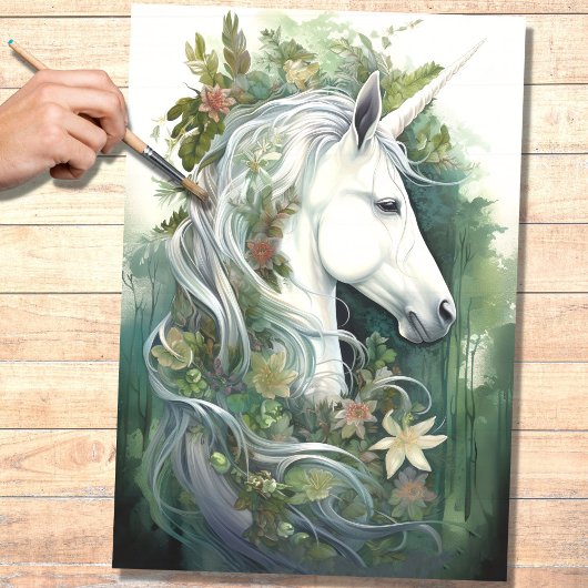 Unicorn 6 Decoupage Paper Seidenpapier