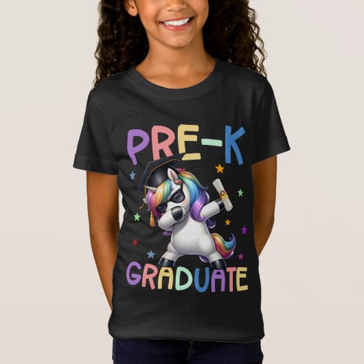 Unicorn Abschluss Vorschulabschluss Kindergarten T-Shirt (Vorderseite)