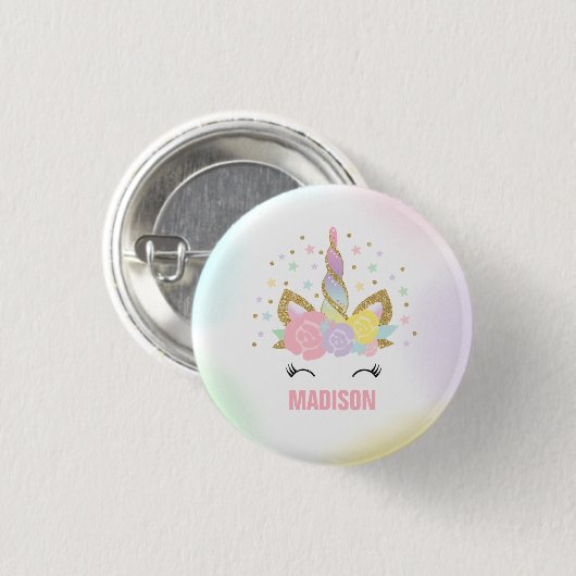 Unicorn Abzeichen Unicorn Gefallen Party Button Pi (Vorne & Hinten)