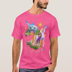 Unicorn Academy Silhouette Sparkle Grafik Logo T-Shirt