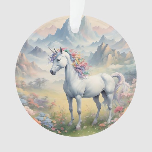 Unicorn Acrylic Ornament (Vorderseite)