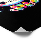 Unicorn-Affenaufkleber Poster (Ecke)