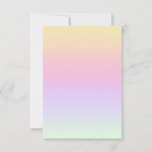 Unicorn African American Princess Babydusche in Einladung (Rückseite)