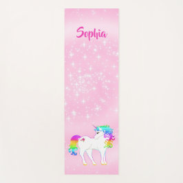 Unicorn Aktive Whimsical Pink Stars Yogamatte