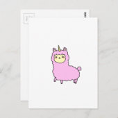 UNICORN ALPACA LLAMA Shirts, Zubehör, Geschenke Postkarte (Vorne/Hinten)