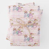 Unicorn Alphabet Muster Geschenkpapier Set (Beispiel)