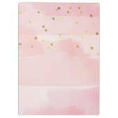 Unicorn Alphabet Muster Klemmbrett (Rückseite)