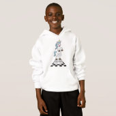 Unicorn am Schach als Schachstück Ritter Hoodie (Vorne ganz)