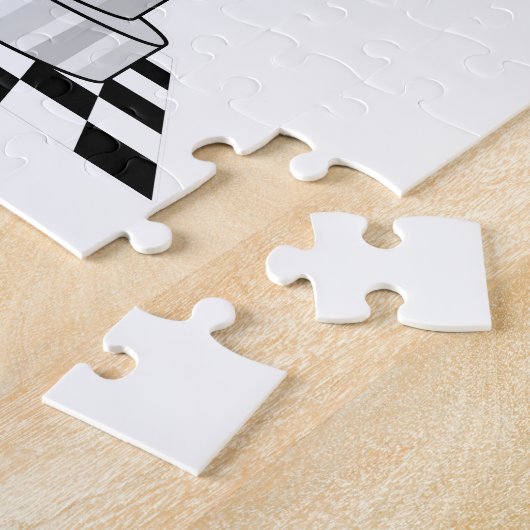 Unicorn am Schach als Schachstück Ritter Puzzle (Seite)