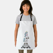 Unicorn am Schach als Schachstück Ritter Schürze (Insitu)