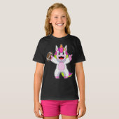 Unicorn American Football Sports T-Shirt (Vorne ganz)