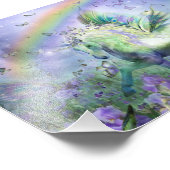 Unicorn and Butterflies Fotodruck (Ecke)