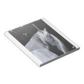 Unicorn and Dandelion notepad Notizblock (angewinkelt)