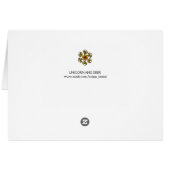 UNICORN AND DEER,FLOWERS,FOREST ANIMALS Floral (Rückseite Horizontal)