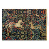 UNICORN AND DEER,FLOWERS,FOREST ANIMALS Floral (Vorderseite (Horizontal))