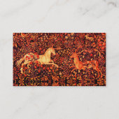 UNICORN AND DEER, FOREST TIERGESCHMACKVOLL VISITENKARTE (Rückseite)