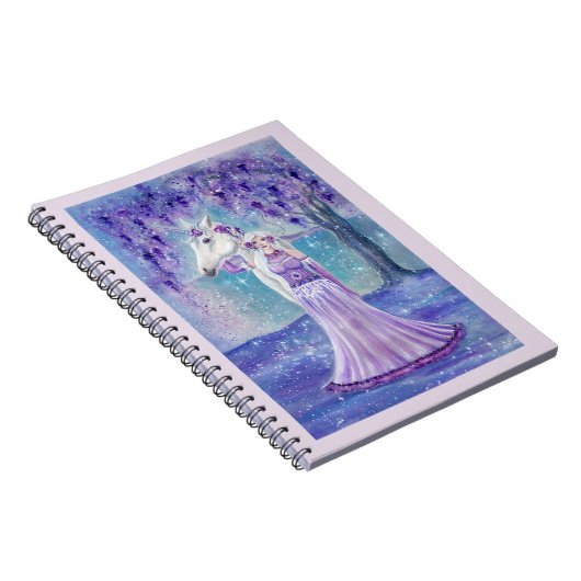 Unicorn and Fairy notebook journal by Renee Lavoie Notizblock (Rechte Seite)
