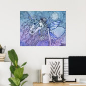 Unicorn and Fairy Poster von Molly Harrison (Heimbüro)