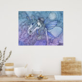 Unicorn and Fairy Poster von Molly Harrison (Küche)