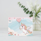 Unicorn and Friends Under the Sun Postkarte (Stehend Vorderseite)