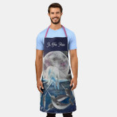 Unicorn and Narwhals Whimsical Art Schürze (Getragen)