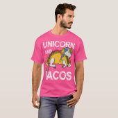 Unicorn And Tacos Rainbow Taco Squad Party T-Shirt (Vorne ganz)