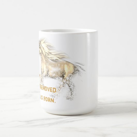Unicorn-Anlage-Entfernungs-Cup Kaffeetasse (Mittel)