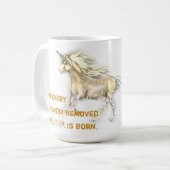 Unicorn-Anlage-Entfernungs-Cup Kaffeetasse (Vorderseite Links)