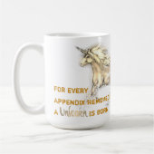 Unicorn-Anlage-Entfernungs-Cup Kaffeetasse (Links)
