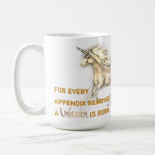 Unicorn-Anlage-Entfernungs-Cup Kaffeetasse (Links)