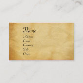 UNICORN/Antique Brown Parchment Visitenkarte (Vorderseite)