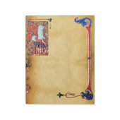 UNICORN ANTIQUE BROWN PARCHMONOGRAM NOTIZBLOCK (Rotiert)