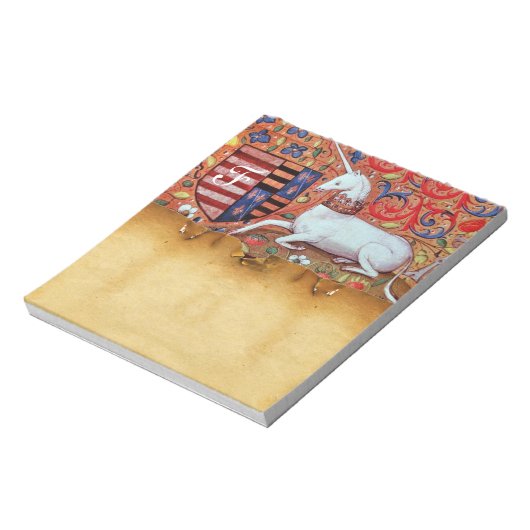 UNICORN ANTIQUE BROWN PARCHMONOGRAM NOTIZBLOCK (Rotiert)