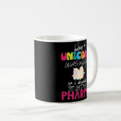 Unicorn-Apotheker PharmD Kaffeetasse (VorderseiteRechts)