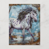 Unicorn Appaloosa Postkarte (Vorderseite)