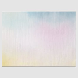 Unicorn Aqua Pink Gelbe Gefärbte Krawatte Seidenpapier