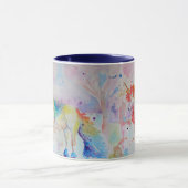 Unicorn Aquarell Girls Ladys Tasse (Zentrum)