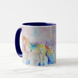 Unicorn Aquarell Girls Ladys Tasse