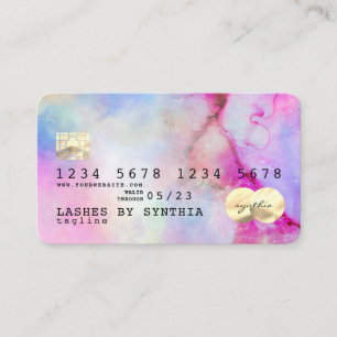Unicorn Aquarell Kreditkarte Visitenkarte