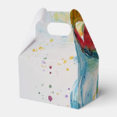 Unicorn Aquarellbogen Befolgen Sie Ihre Träume Geschenkschachtel (Rückseite)