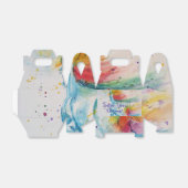 Unicorn Aquarellbogen Befolgen Sie Ihre Träume Geschenkschachtel (Ungefaltet)