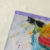 Unicorn Aquarellmalerei Dreams Beach Handtuch (Beispiel)