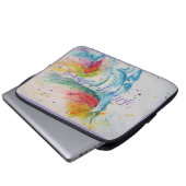 Unicorn Aquarellmalerei Regenbogen Geburtstag Laptopschutzhülle (Vorne Knopf)