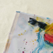 Unicorn Aquarellmalerei Traum Telefon Strandtuch (Beispiel)