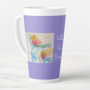 Unicorn Aquarellmalerei Träume Kaffeemaschine Tass Milchtasse
