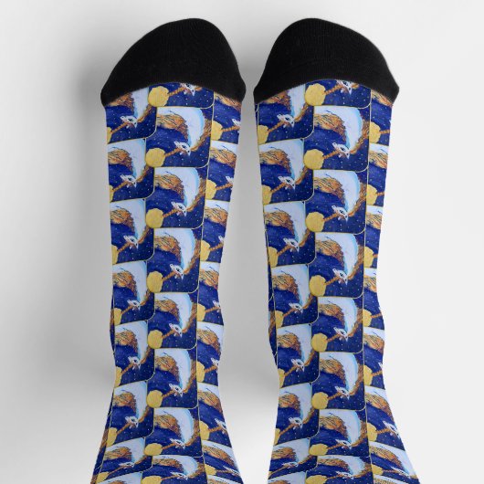 Unicorn "Art by Kids" Socken (Oben)