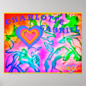 UNICORN ART POSTER W/ NAMEN (Vorne)