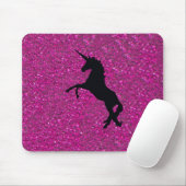 Unicorn auf rosa Glitter Mousepad (Mit Mouse)