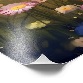 Unicorn auf Wiese Fotodruck (Ecke)