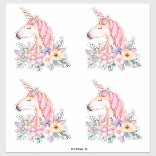 Unicorn Aufkleber (Blatt)